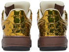Louis Vuitton x Air Force 1 Low 'Metallic Gold' Sneakers for Unisex