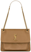Saint Laurent Medium Niki Chain Bag 'Dark Cork' Spring/Summer 2024 Shoulder Bags