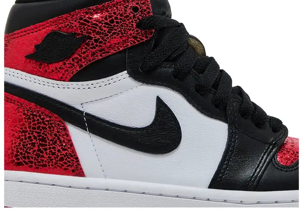 Wmns Air Jordan 1 Retro High OG 'Ruby' 2025 Cracked Leather Varsity Red Edition