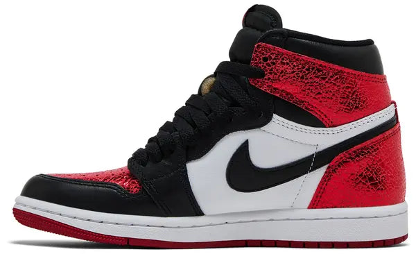 Wmns Air Jordan 1 Retro High OG 'Ruby' 2025 Cracked Leather Varsity Red Edition