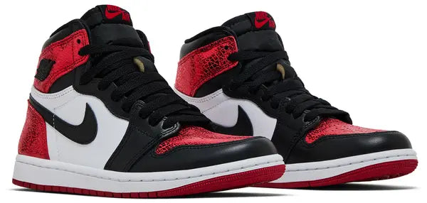 Wmns Air Jordan 1 Retro High OG 'Ruby' 2025 Cracked Leather Varsity Red Edition