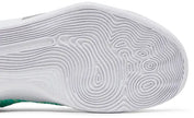 Nike Kobe 9 Elite Protro 'What The Kobe' 2025 high-top with white multicolor Flyknit upper and embroidered heel detailing.