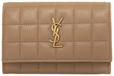 Saint Laurent Cassandre Quilted Leather Wallet 'Dark Caramel' for Women