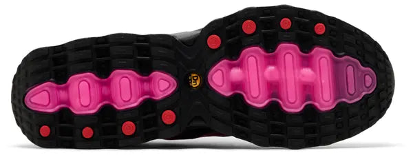 Nike Wmns Air Max DN8 'Laser Fuchsia' with pink gradient mesh upper and dual Air unit cushioning.