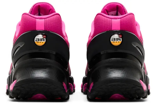 Nike Wmns Air Max DN8 'Laser Fuchsia' with pink gradient mesh upper and dual Air unit cushioning.