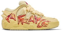 PUMA LaFrancé 'Airbrush' 2025 sneakers with creamy mesh upper, graffiti-style red and blue 