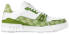 Tyler, the Creator x Louis Vuitton Trainer Golf 'Green Damier' 2024 in green embossed leather with rubber sole.

