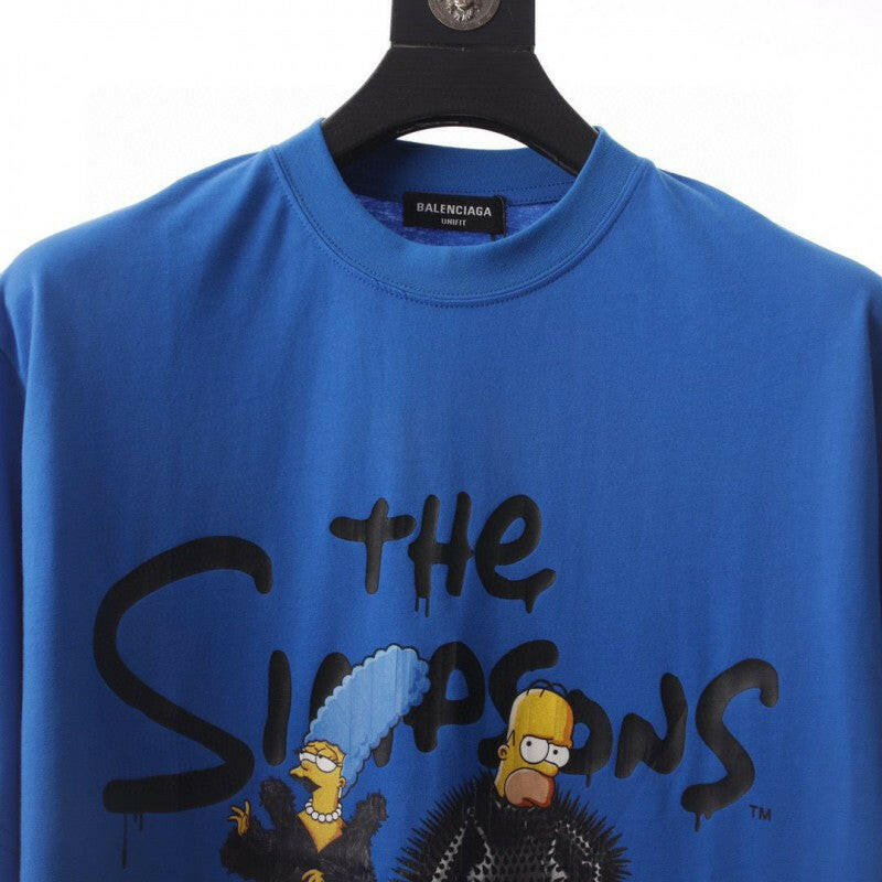 Balenciaga × Simpson Blue Shirts Apparel Collection - Genuineauthenticbrand  