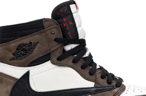 Travis Scott x Air Jordan 1 Retro High OG SP Sail Dark 'Mocha' Sneakers for Men - Genuineauthenticbrand  