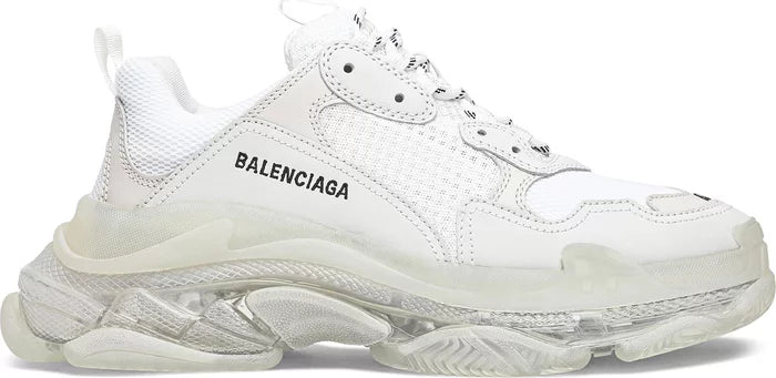 Balenciaga Triple S Clear Sole Triple White Wmns 'White Clear Sole' - Genuineauthenticbrand  