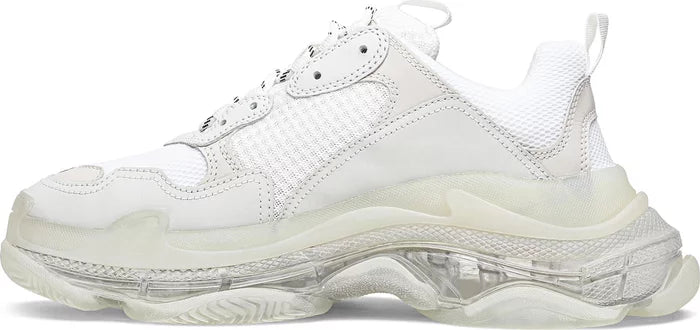 Balenciaga Triple S Clear Sole Triple White Wmns 'White Clear Sole' - Genuineauthenticbrand  
