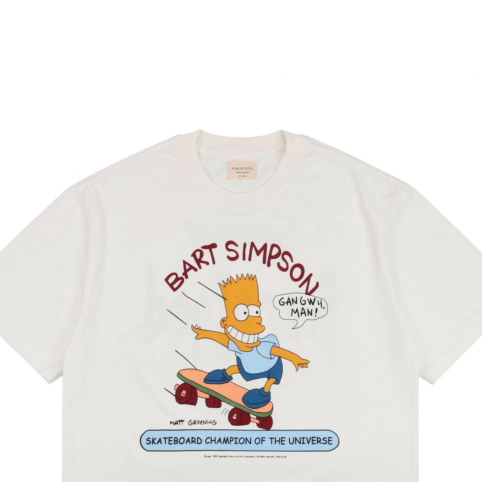 FEAR OF GOD ESSENTIALS X BART SIMPSON T-SHIRT 2019 SPRING-SUMMER APPAREL COLLECTION - Genuineauthenticbrand  