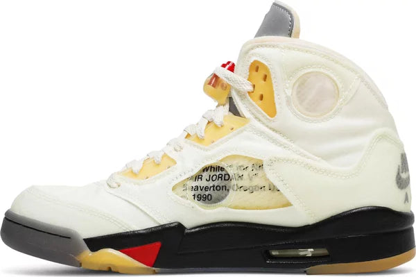 Air Jordan 5 Retro Off-White Sail Off-White x Air Jordan 5 SP 'Sail' - Genuineauthenticbrand  