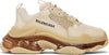 Balenciaga Triple S Clear Sole Crystal Beige Nude Sneakers for Women - Genuineauthenticbrand  