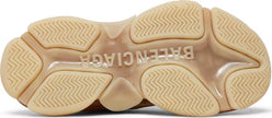 Balenciaga Triple S Clear Sole Crystal Beige Nude Sneakers for Women - Genuineauthenticbrand  