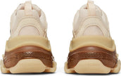 Balenciaga Triple S Clear Sole Crystal Beige Nude Sneakers for Women - Genuineauthenticbrand  