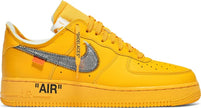 Nike Air Force 1 Low OFF-WHITE University Gold Metallic Silver (2021) Sneakers for Men - Genuineauthenticbrand  