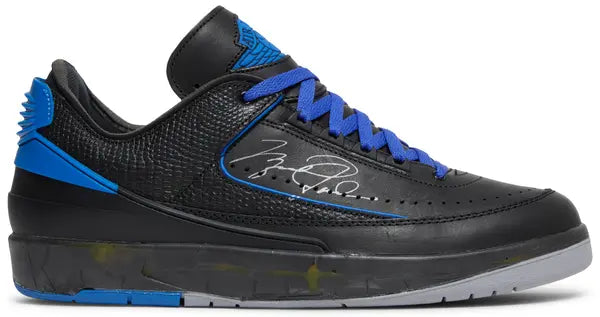 Off-White x Air Jordan 2 Retro Low SP 'Black Varsity Royal' Sneakers for Men