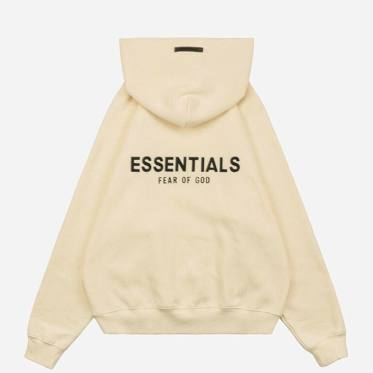 Fear Of God Essential 2021 Fall-Winter Cream Hoodie Apparel Collection - Genuineauthenticbrand  