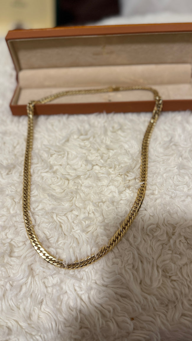 18Karat 100 Gram Gold Chain Necklace 24” M LINK MADE IN JAPAN