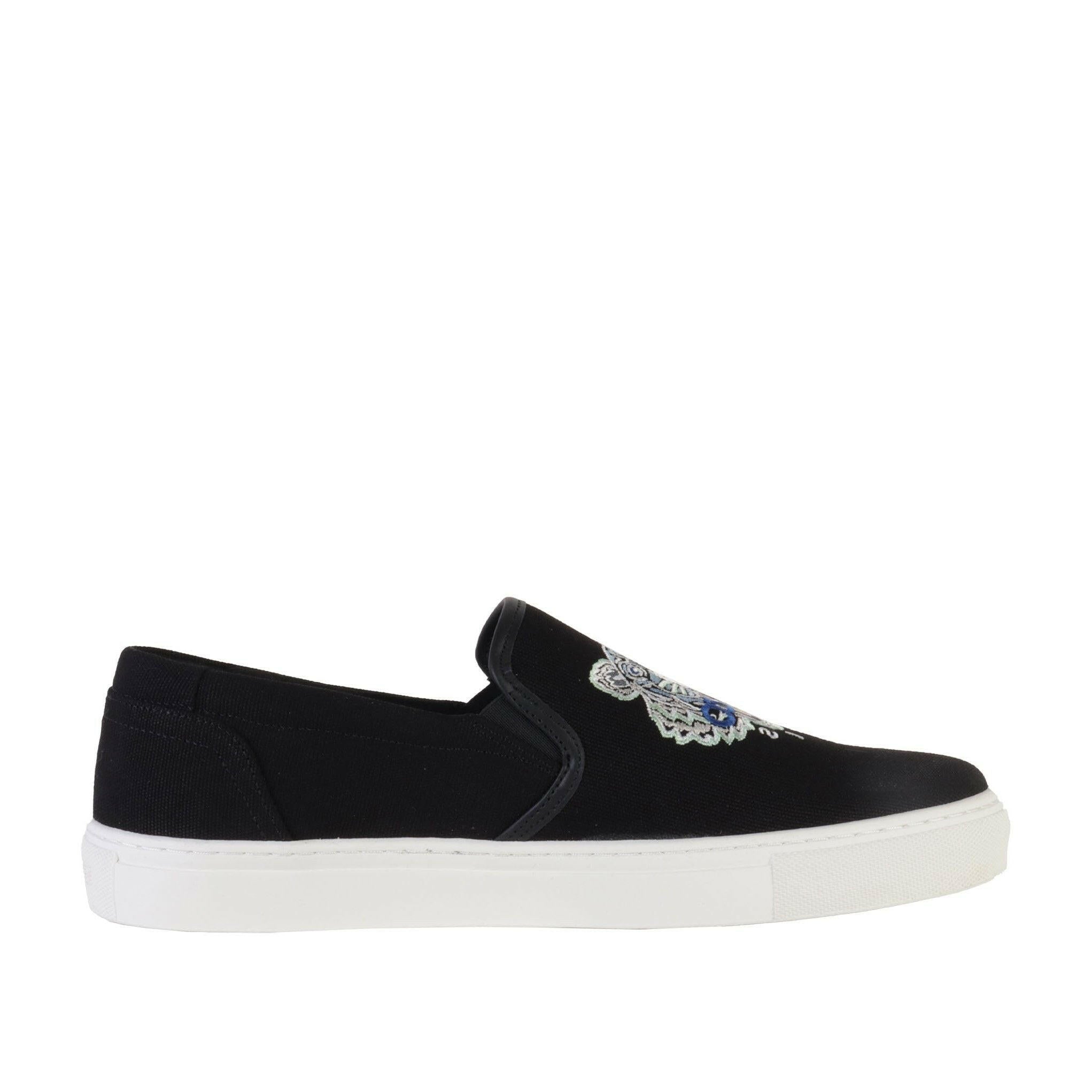 Kenzo Icon Tiger Slip-On Black Sneakers for Men - Genuineauthenticbrand  