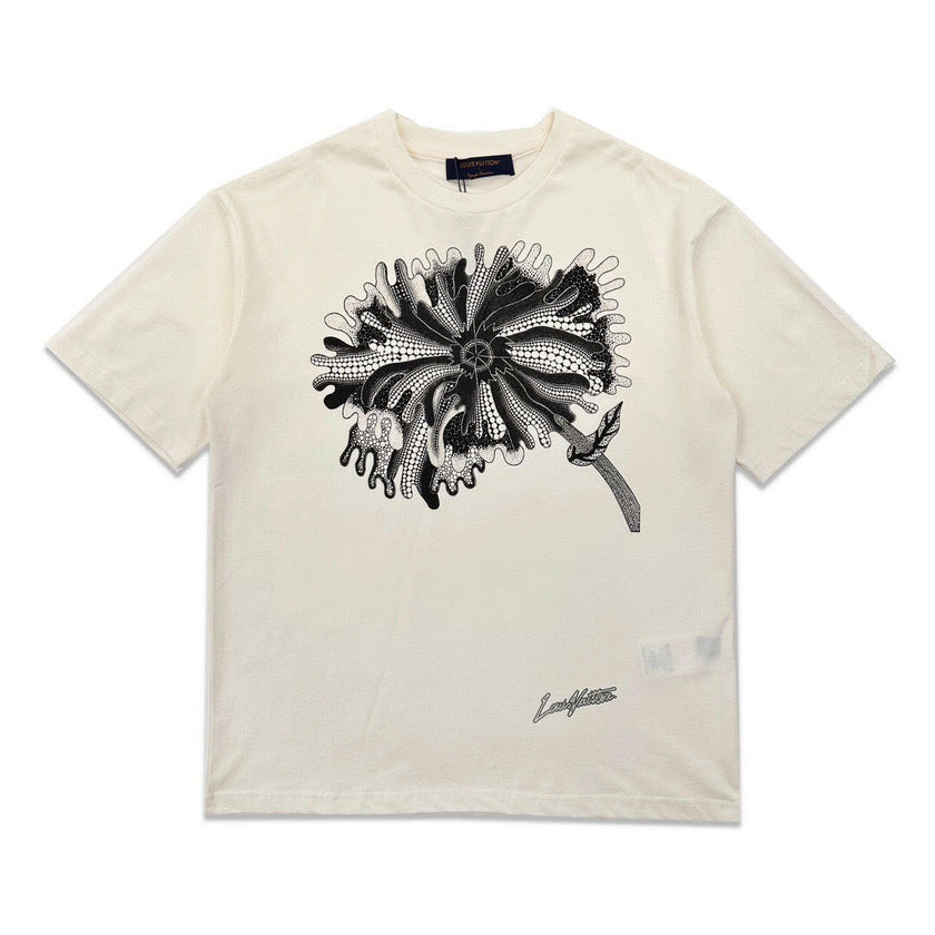 LV Desgin Cream T-shirt 23 SS Collection - Genuineauthenticbrand  