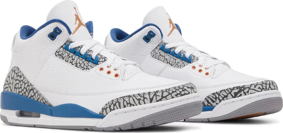 Air Jordan 3 Retro 'Washington Wizards' True Blue Sneakers for Men - Genuineauthenticbrand