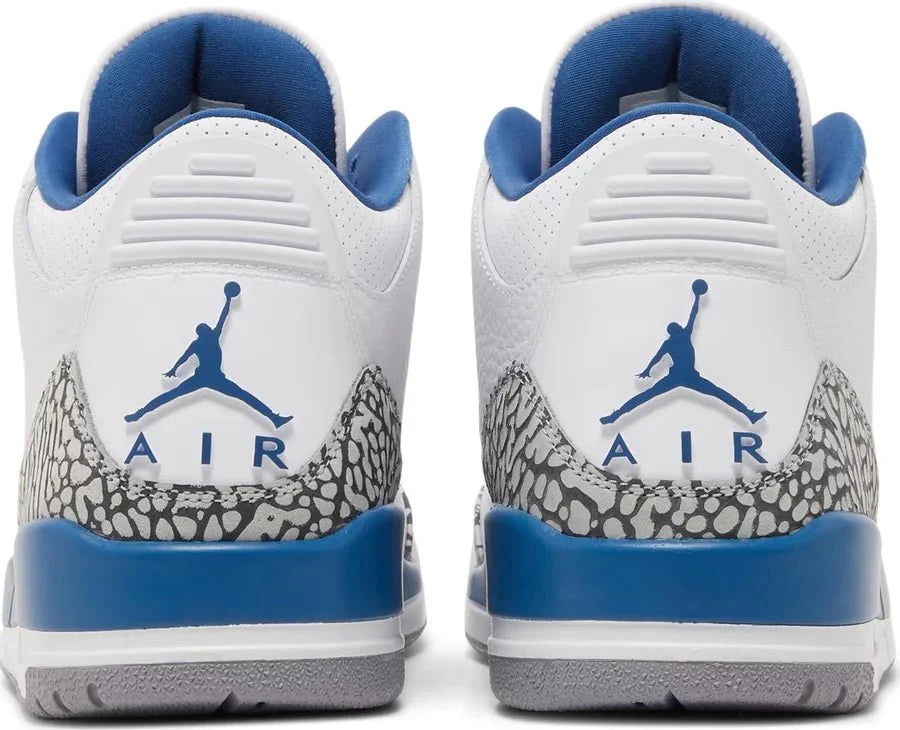 Air Jordan 3 Retro 'Washington Wizards' True Blue Sneakers for Men - Genuineauthenticbrand