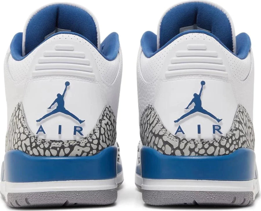 Air Jordan 3 Retro 'Washington Wizards' True Blue Sneakers for Men - Genuineauthenticbrand