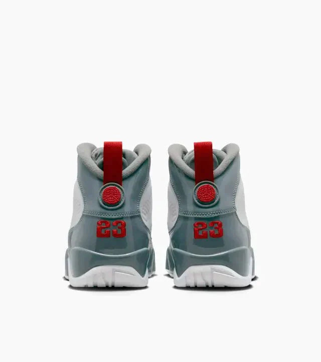 Air Jordan 9 White Cool Grey 'Fire Red' Sneakers for Men - Genuineauthenticbrand
