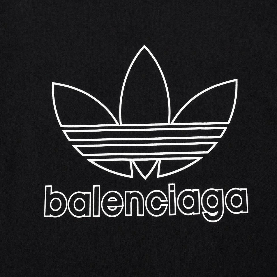 Balenciaga x Adidas Logo Black & White Shirt - Genuineauthenticbrand