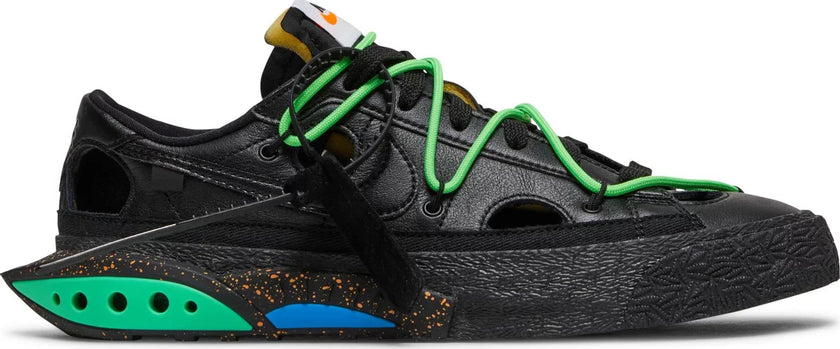 Blazer Low x Off-White Black and Electro Green (2022) Sneakers for Unisex - Genuineauthenticbrand