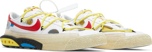 Blazer Low x Off-White White and University Red (2022) Sneakers for Unisex - Genuineauthenticbrand