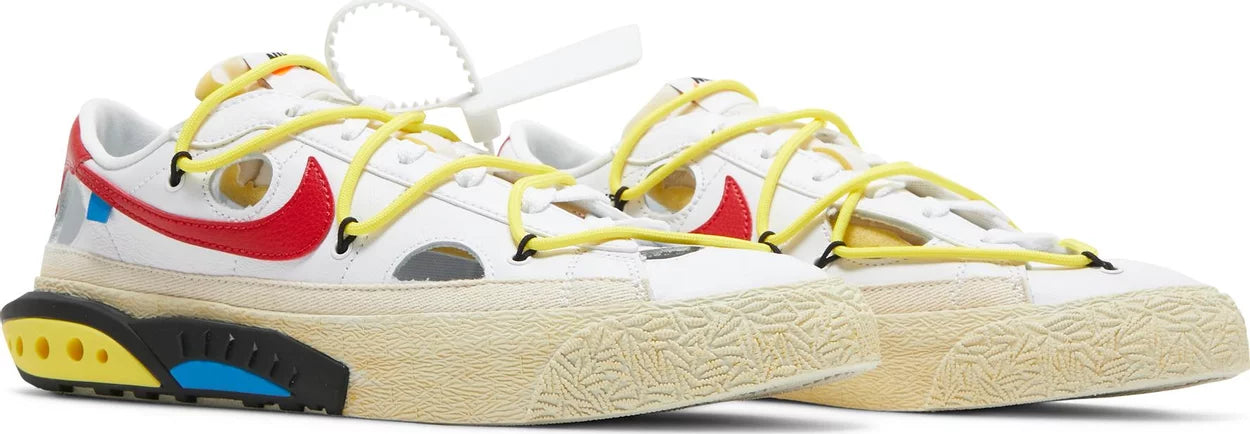 Blazer Low x Off-White White and University Red (2022) Sneakers for Unisex - Genuineauthenticbrand