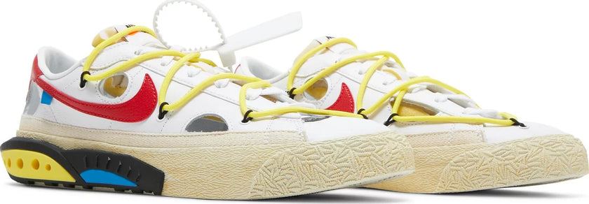 Blazer Low x Off-White White and University Red (2022) Sneakers for Unisex - Genuineauthenticbrand