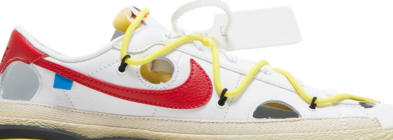 Blazer Low x Off-White White and University Red (2022) Sneakers for Unisex - Genuineauthenticbrand