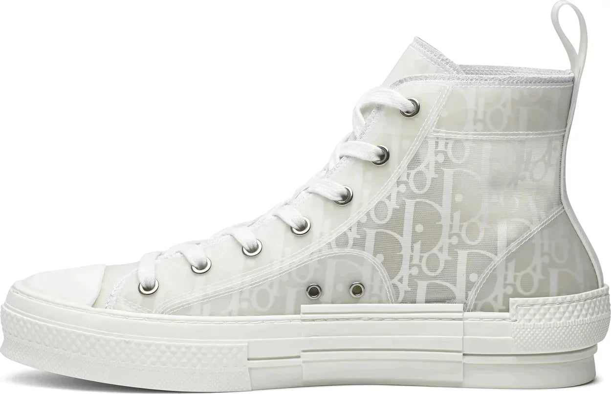 Dior B23 High Top 'Dior Oblique  'White' Sneakers for Unisex (Runs a size bigger) - Genuineauthenticbrand
