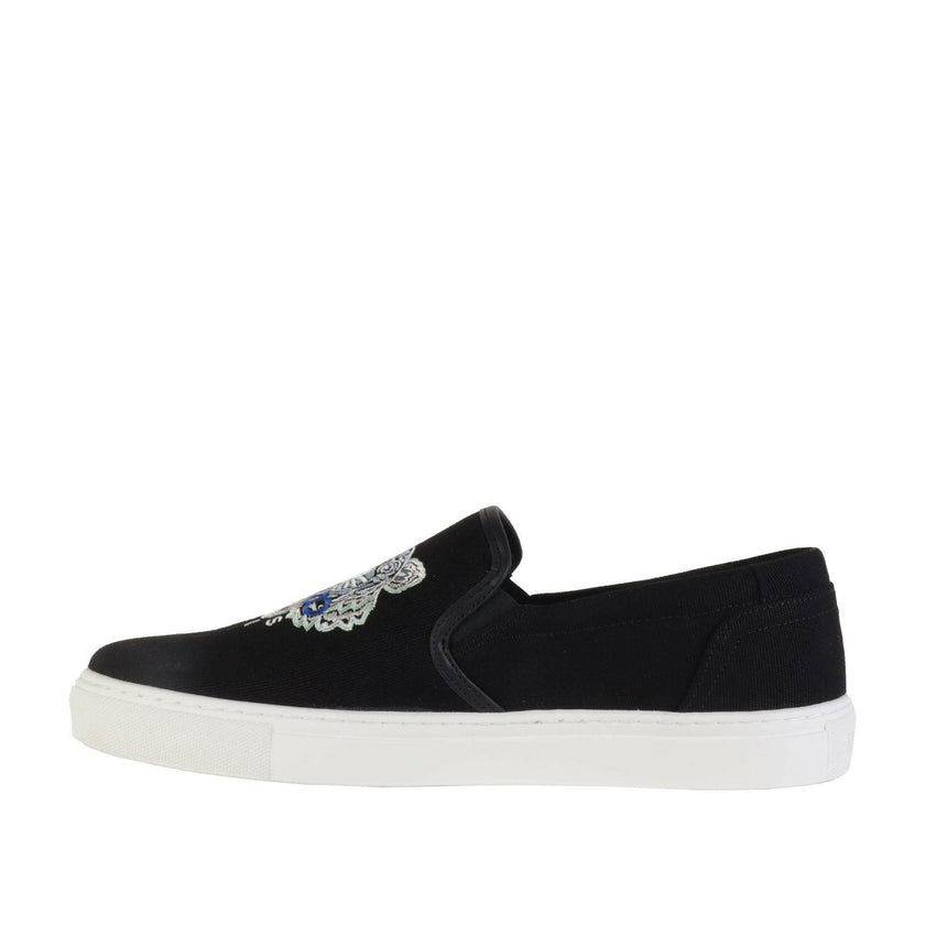 Kenzo Icon Tiger Slip-On Black Sneakers for Men - Genuineauthenticbrand