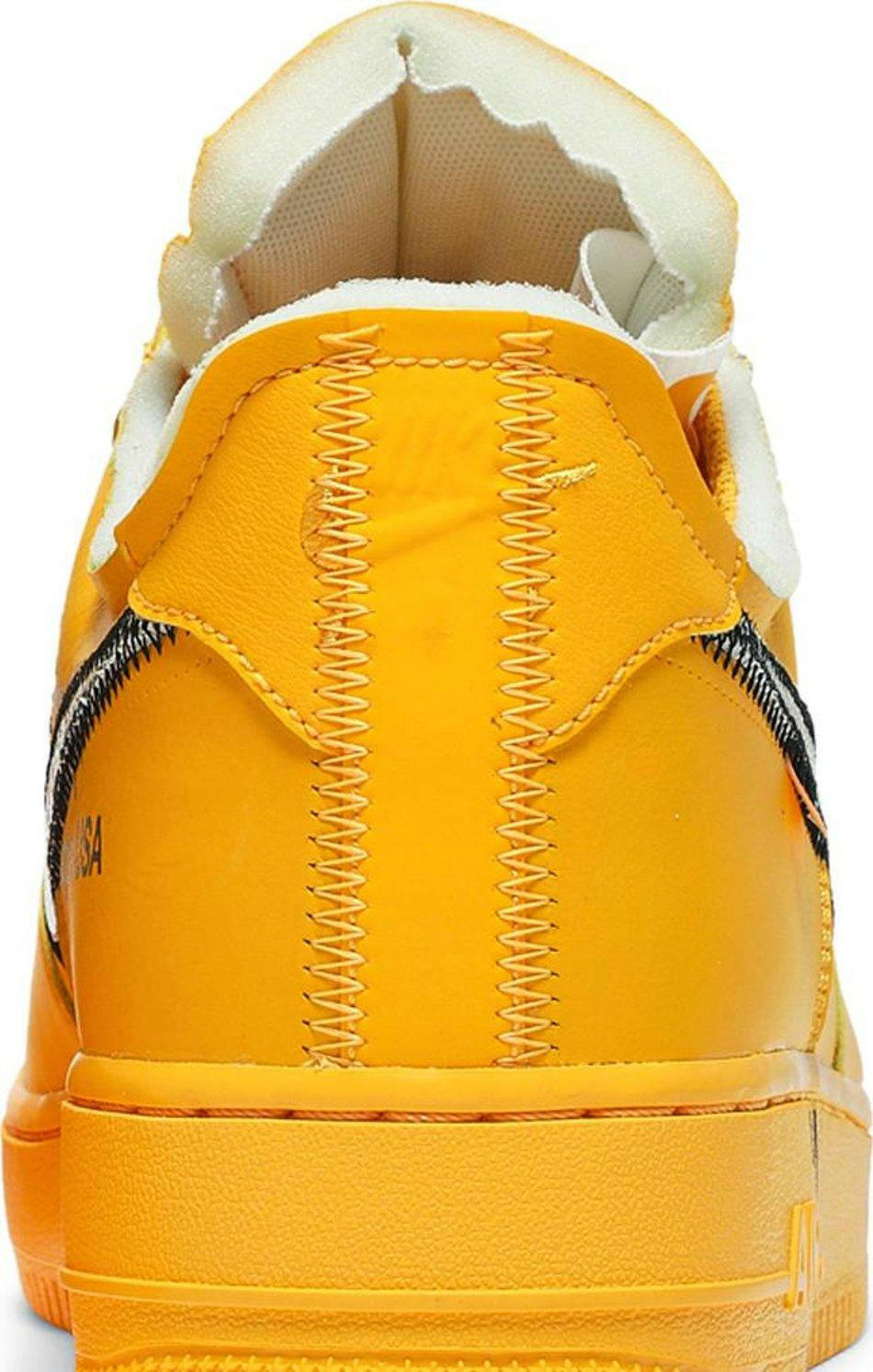 Nike Air Force 1 Low OFF-WHITE University Gold Metallic Silver (2021) Sneakers for Men - Genuineauthenticbrand