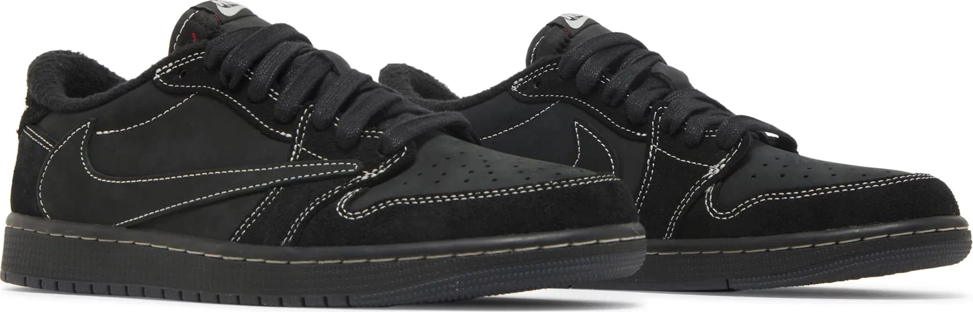 Travis Scott x Air Jordan 1 Low OG SP 'Black Phantom' Sneakers for Men - Genuineauthenticbrand