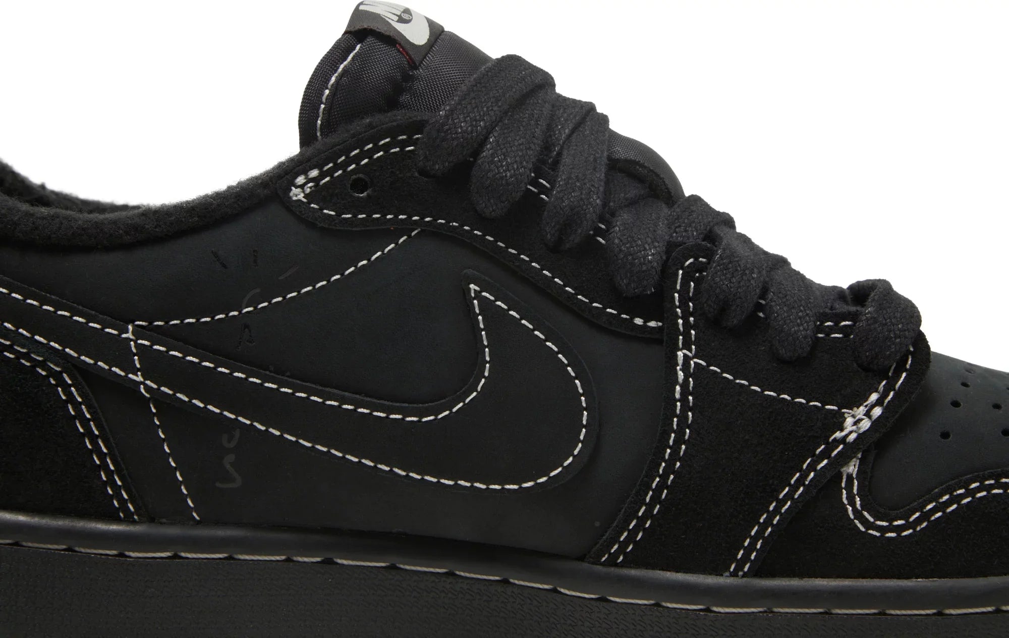 Travis Scott x Air Jordan 1 Low OG SP 'Black Phantom' Sneakers for Men - Genuineauthenticbrand