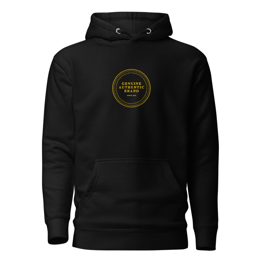 Genuine Authentic Brand Embroidered Mid Logo Unisex Hoodie