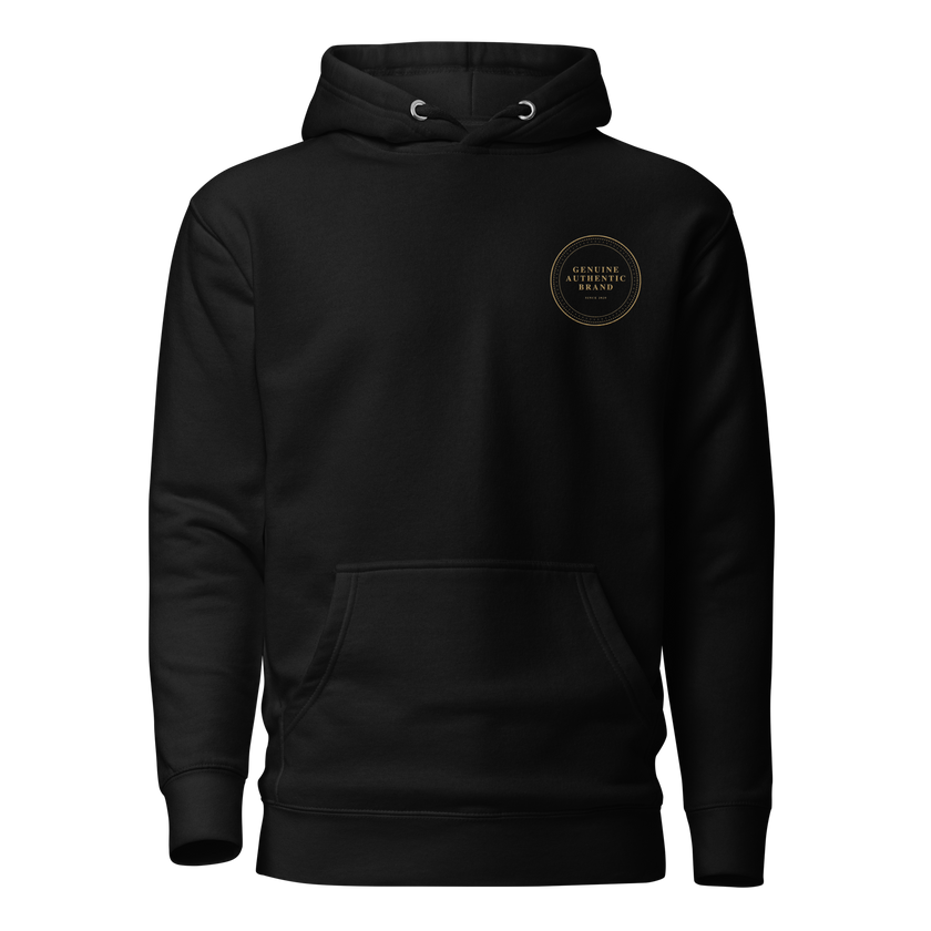 Genuine Authentic Brand Embroidered Left Logo Unisex Hoodie