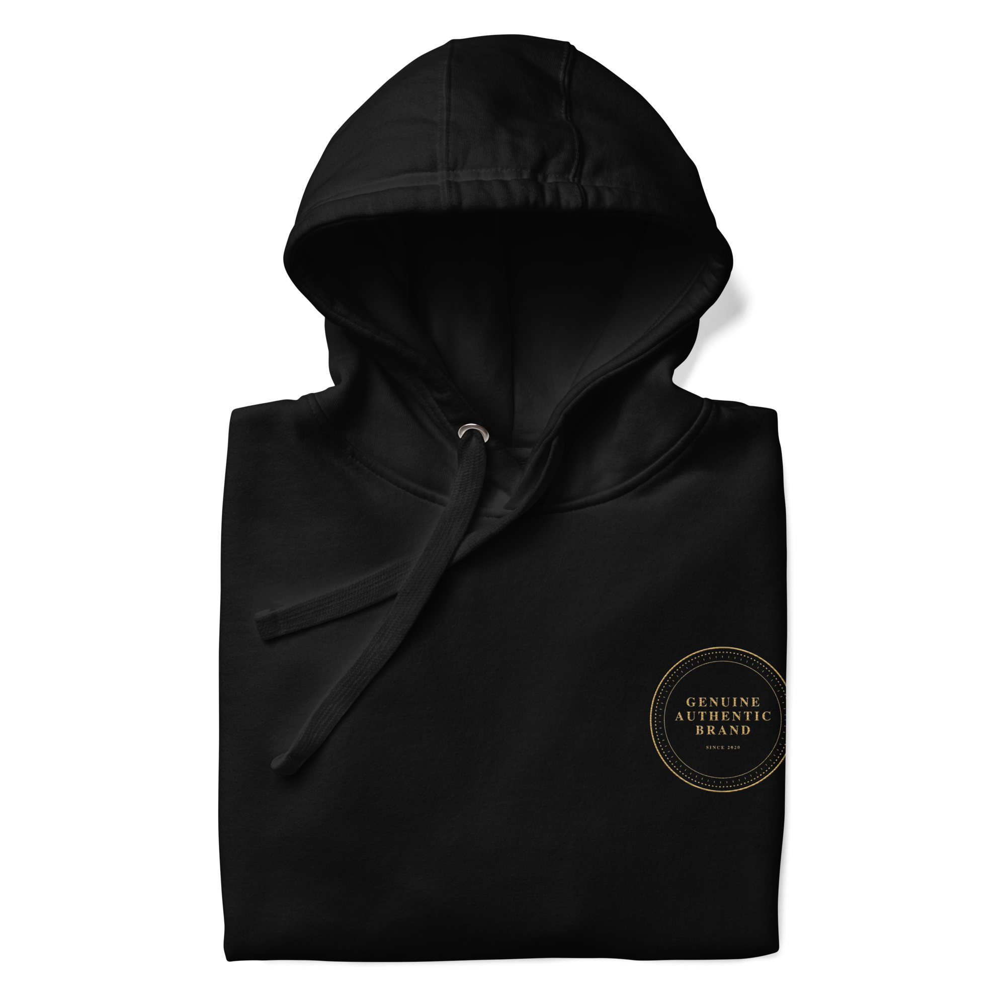 Genuine Authentic Brand Embroidered Left Logo Unisex Hoodie