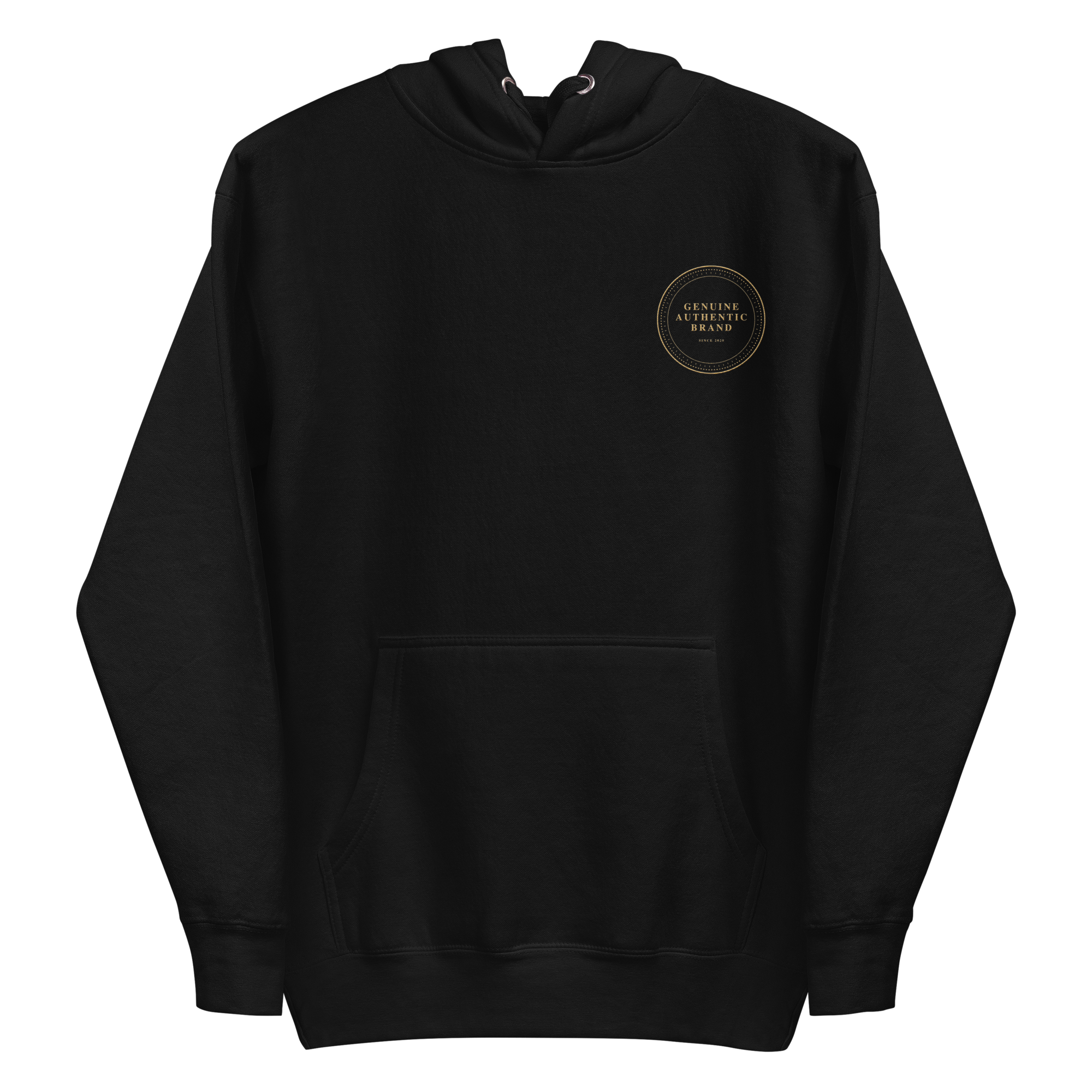 Genuine Authentic Brand Embroidered Left Logo Unisex Hoodie
