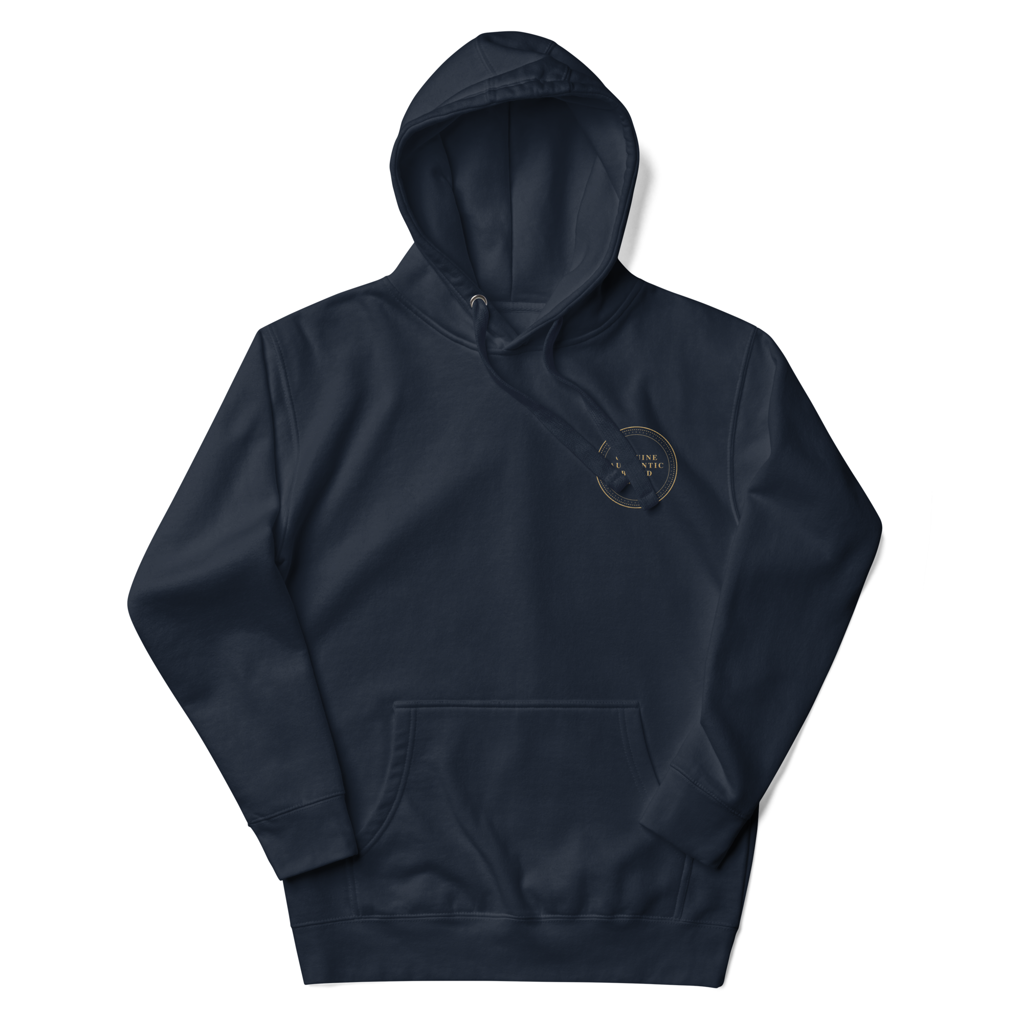 Genuine Authentic Brand Embroidered Left Logo Unisex Hoodie